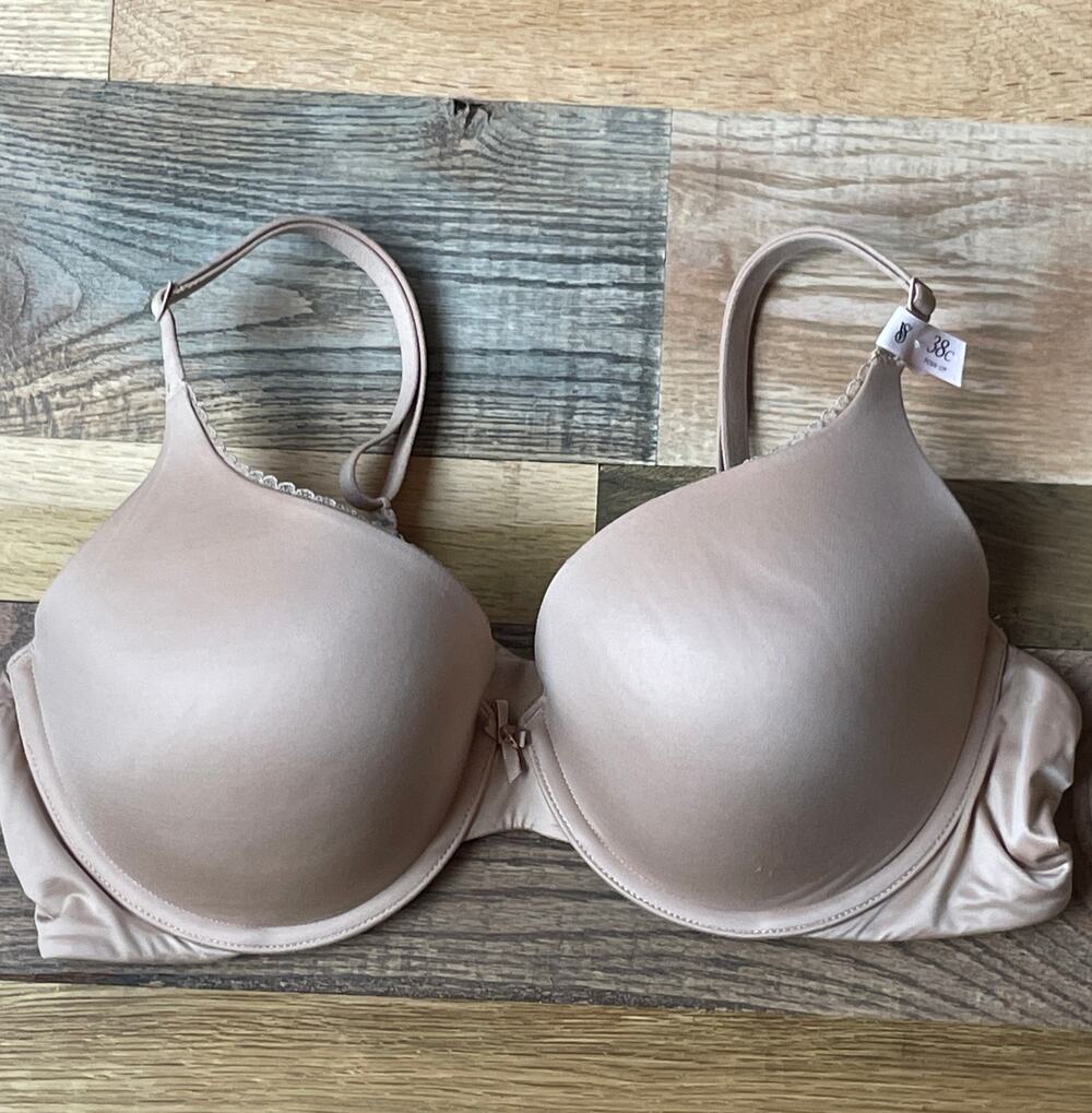 Victoria's Secret 38C Nude Push Up Bra Padded Underwire Molded Cup